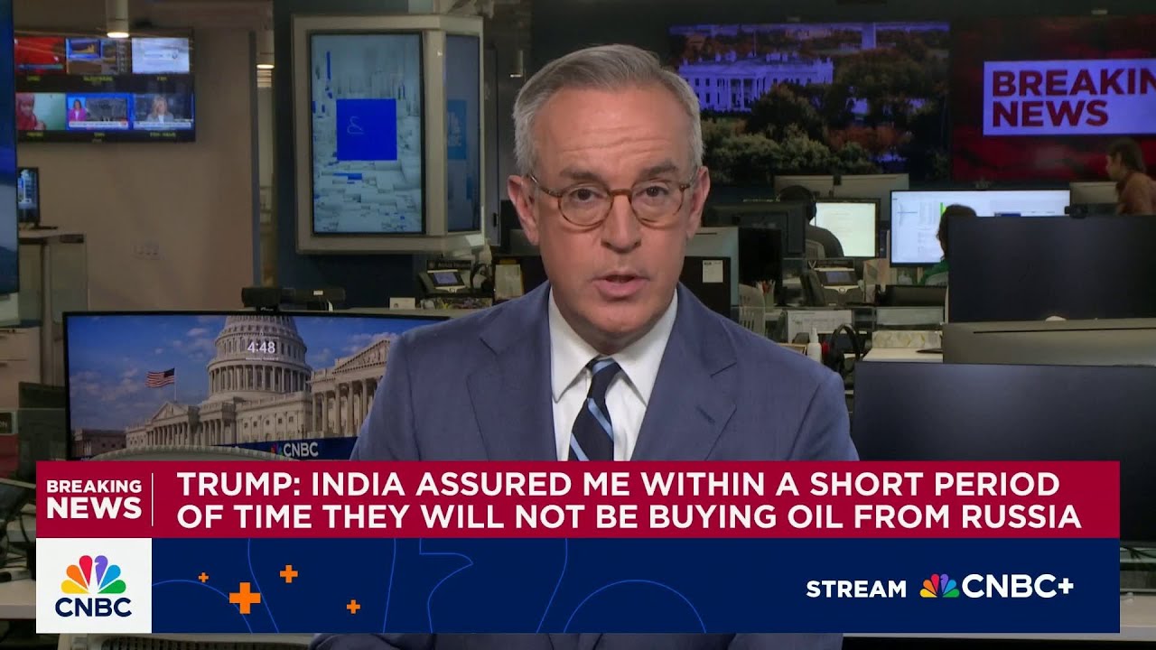 Pres. Trump: India assured me they will not be buying oil from Russia