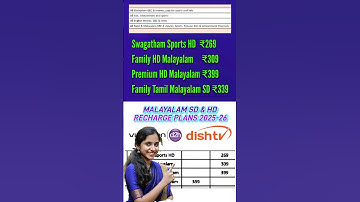 videocon d2h recharge plan malayalam #shortsfeed    videocon d2h malayalam channel packages