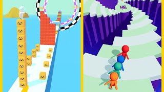 Cube Surfer Vs Fractal Run : All Levels Gameplay - New Update Android, iOS #1