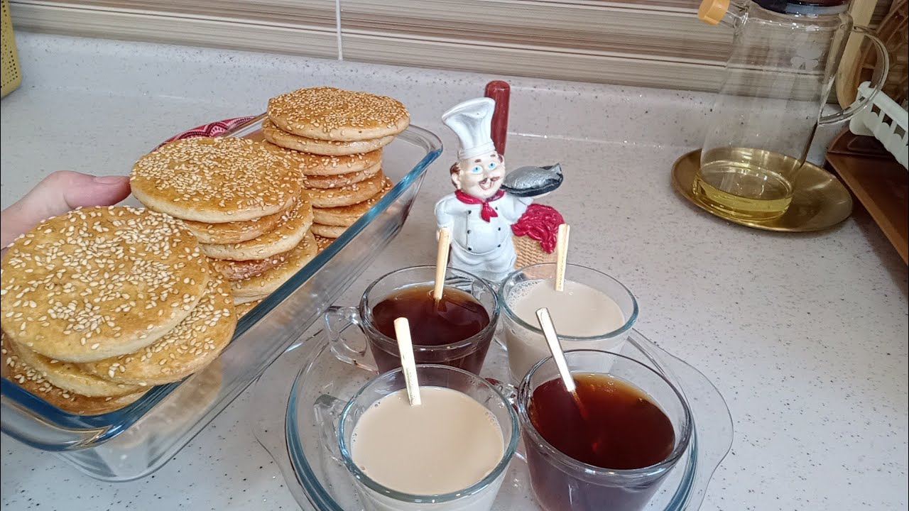 خفيفي مسمسم ومقرمش بلزبده ٣٦قرص من ٣كوب طحين بس