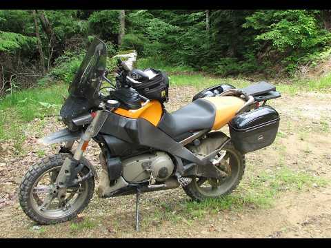 2008 Buell XB12X stock muffler at idle