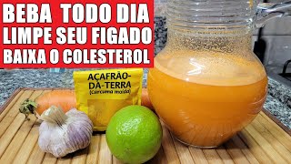 Limpe o seu fígado, baixe o colesterol e triglicerídeos com este suco diário!