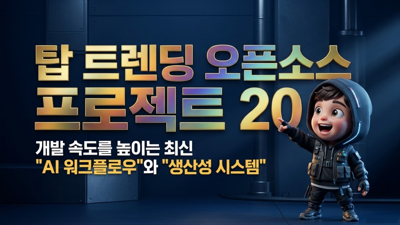 ⁣AI 에이전트부터 장기 기억까지: 차세대 AI 네이티브 개발 스택 완벽 가이드 | 나만의 AI 공장을 짓는 오픈소스 20선