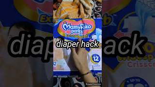 easy diaper hack // diaper hack at home // home savings hack // baby videos // baby hacks