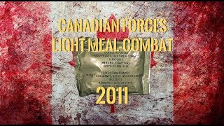 Canadian MRE Taste Test: 2011 Light Meal-Combat From Steve1989