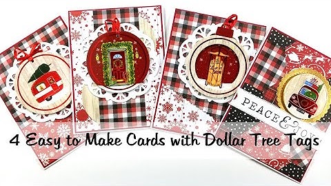 4 Easy to Make Random Acts Of Kindness Cards with Dollar Tree Tags Polly