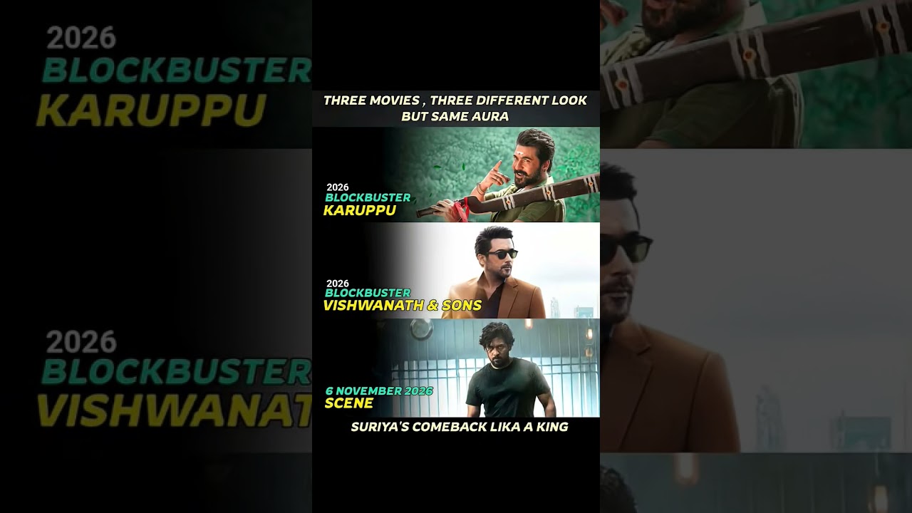 Suriya In 2026 || #movieupdates #movie #actor #southmovie #suriya #karuppu #upcomingmovie #kollywood