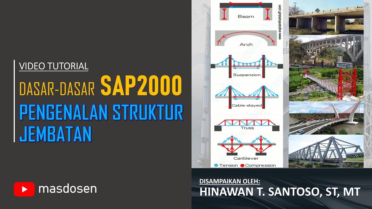 SAP2000 : Teori Pengenalan Struktur Jembatan - Hinawan T. Santoso, ST, MT