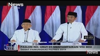Jokowi-Ma'ruf Amin Paparkan Visi Misi di Debat Final Pemilu 2019 - Pemilu Rakyat 13/04