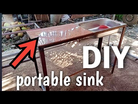 DIY portable sink - YouTube