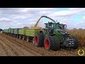 Road Train / Fendt 1050 Vario / 10 X HW80 / Gewicht 118 Tonnen / Gut Grambow / Maisernte 2018