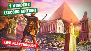 7 Wonders (second edition): LIVE playthrough - All Around The Board