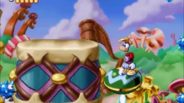 Rayman PS1 100% Part 21 - Bongo Hills (Part 2)