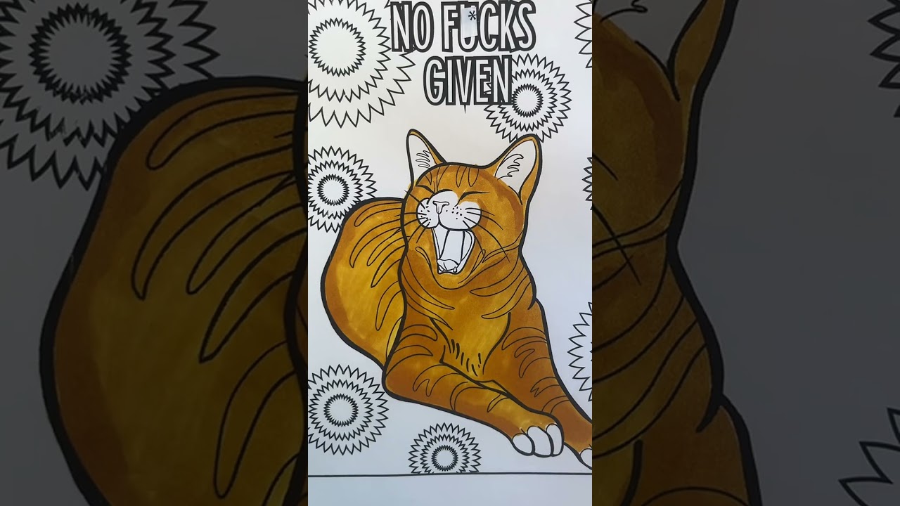 Hilarious cats coloring book for cat lovers 
