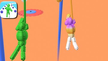 Rope-Man Run All Levels iOS,Android Mobile Walkthrough New Game Update Pro