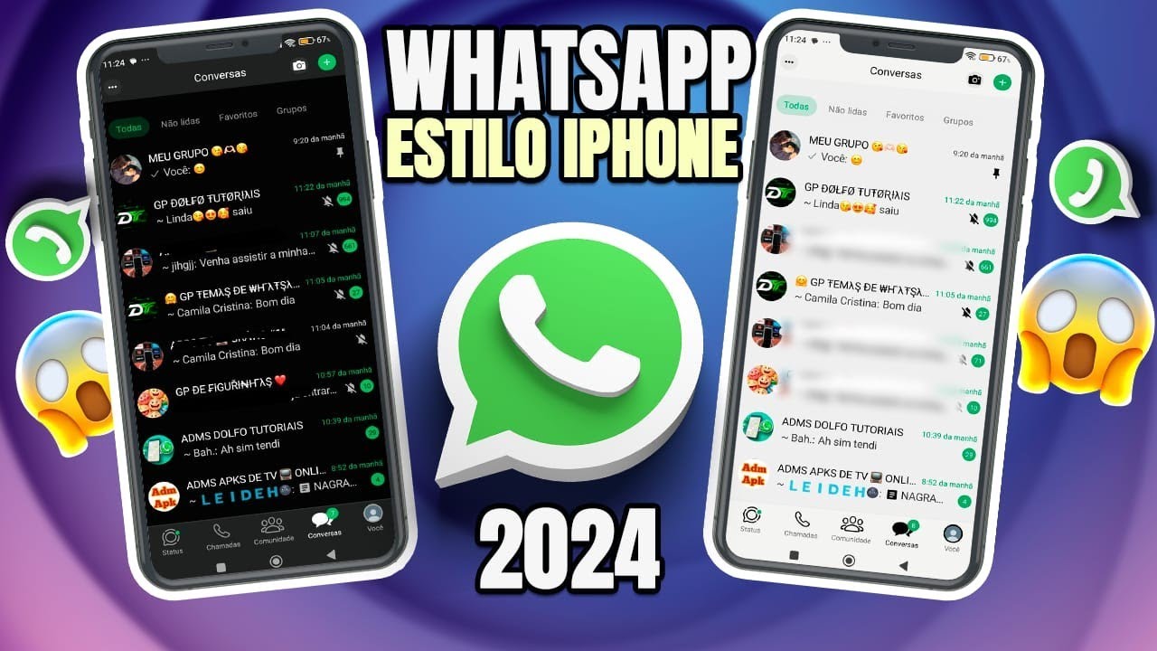 SAIU!! 😱 WHATSAPP IGUAL IPHONE NO ANDROID 2024 🥳 nova atualização - YouTube