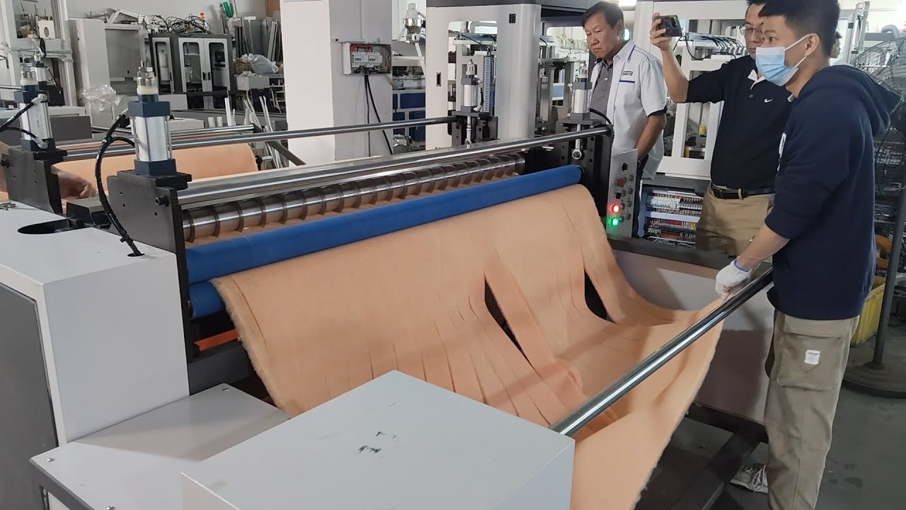 Roller Fabric Slitting Machine Testing for MALAYSIAN Customer