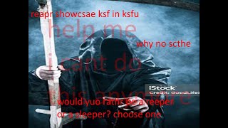 KSF Reaper showcase in Killstreak Sword Fighting Universe! [Actual showcase starts at 2:45]