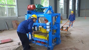 QTF40-2 manual concrete cement hollow solid block making machine