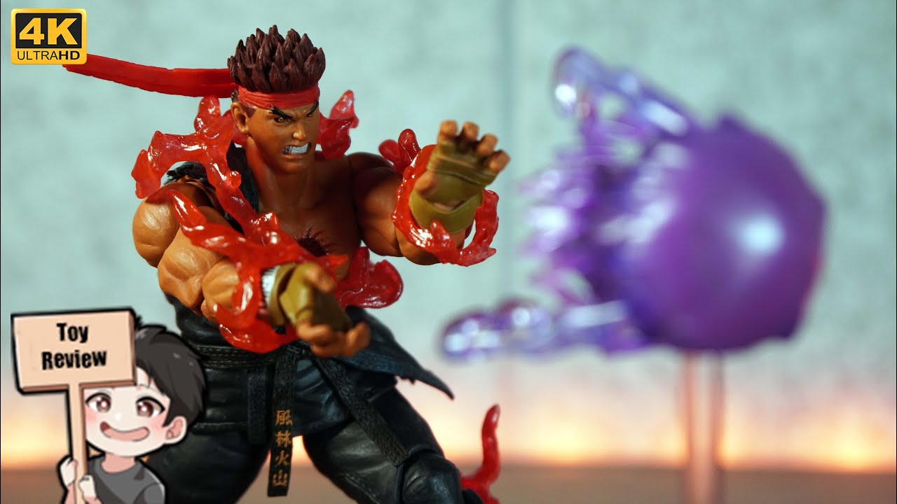 Storm Collectibles Ultimate Street Fighter IV Evil Ryu Action Figure red