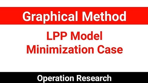 LPP Model Minimization Case Solved by Graphical Method (Extreme Corner point & ISO Cost line Method)
