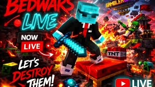 THE UNSTOPPABLE BEAST! 💎 ||😱GamblerCity|| Bedwars Live.....🛑
