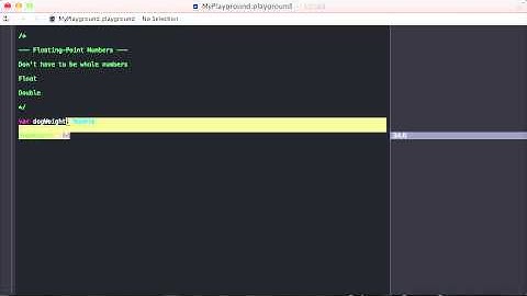 12. Floating Point Numbers | Swift Course on Udemy