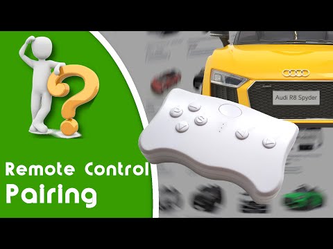 Ride on electric car remote control pairing, connect, learn - Audi R8 and similars...