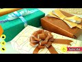 How to make gift bow with leftover wrapping paper / easy art and craft with paper