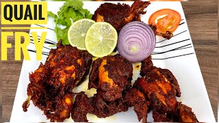 Quail Fry #quail || Kaada Fry #kaadafry, Simple masala for crunchy munchy quail fry. Must try item.