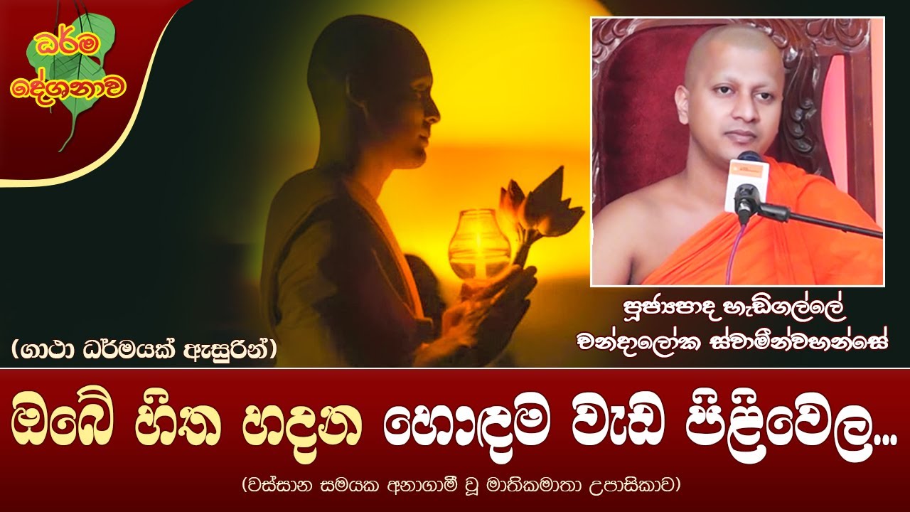 Ven Hadigalle Chandaloka Thero 2021-12-27 | 11:30AM (ඔබේ හිත හදන හොඳම වැඩ පිළිවෙල...)
