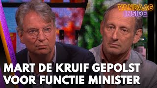 ‘Mart de Kruif gepolst voor functie minister van Defensie’ | VANDAAG INSIDE