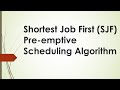 Shortest Job First Preemptive Scheduling Algorithm