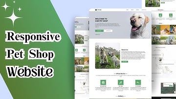 HTML, CSS & JS || Responsive Pet Shop Website Design