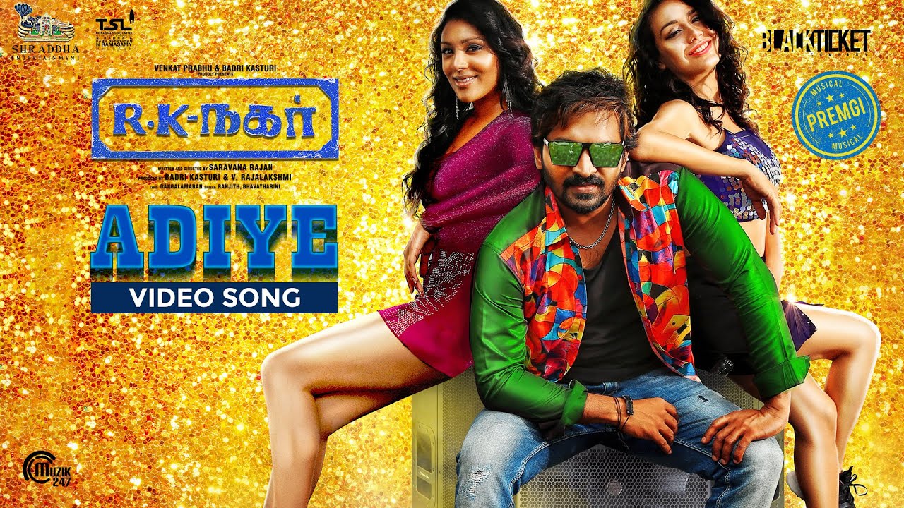 R K Nagar  Adiye Video Song  Vaibhav  Premgi  Gangai Amaran  Ranjith Bhavatharini  HD