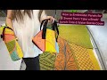 How to Embroider Panels for a Lunch Tote & Water Bottle Cover | DIY "Take a Break Set"