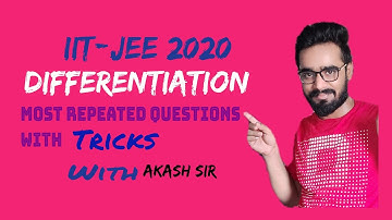 Differentiation for JEE  MAINS || Most Repeated Questions in JEE Mains || JEE Mains Questions ||