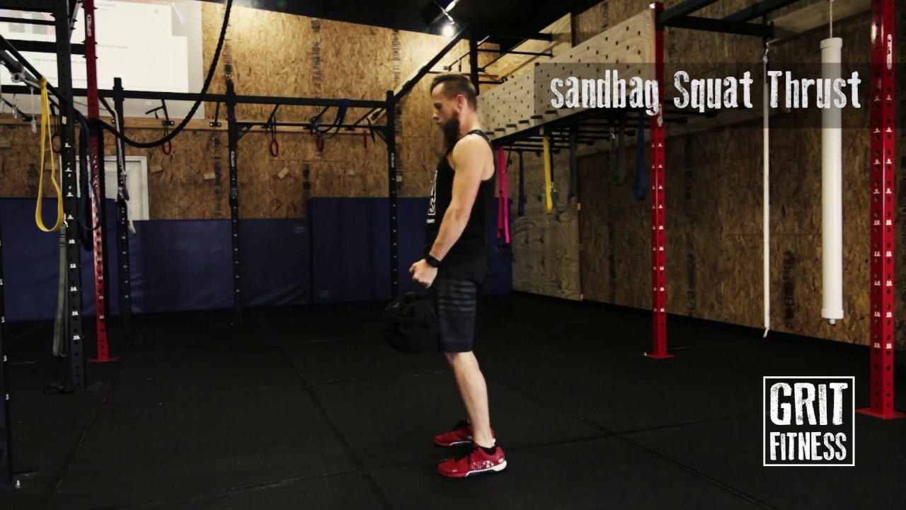 Sandbag Squat Thrust YouTube