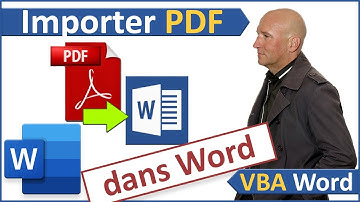 Importer les données de fichiers PDF en VBA Word