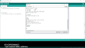 AT Command test on ESP-05 (ESP8266)