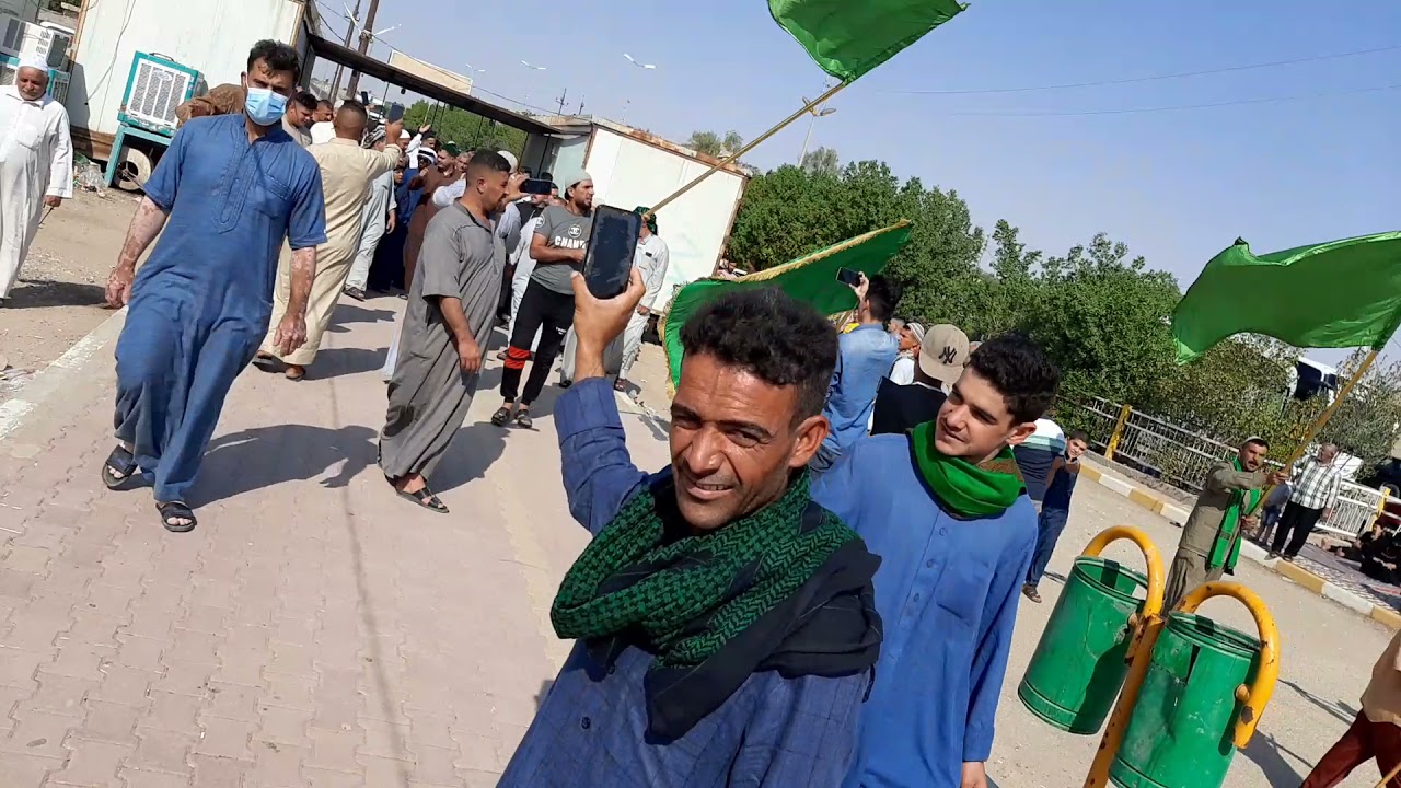 دخولة قافلة حضرة الشيخ محمد الشيخعبد الوهاب ابو خمره الى مرقد وضريح السيد احمد الرفاعي  ٢٠٢١/١٠/١