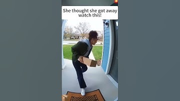 Porch exploding package box, prank 😁#porchpiratecaught #glitter #prank #ringdoorbell #package