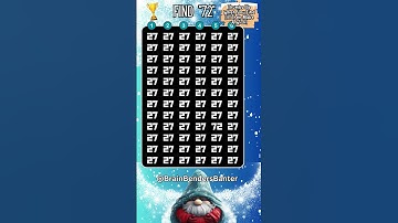 🎉 Can You Find "72" #shorts #trending  #youtubeshorts #puzzles #findthedifference