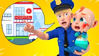 I Have a Toothache!🦷 +  Police Song - Wheels On The Bus | Rosoo Kids Song & Nursery Rhymes