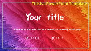 Información Gradient Colorful Universal PowerPoint Template Actualización