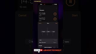 How to add multiple Timers at once on iPhone - iOS17 #iphone #iphone15 screenshot 1