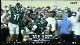 Kenny Soares Jr. Comes up with the INT vs. Toledo | Michigan State Football