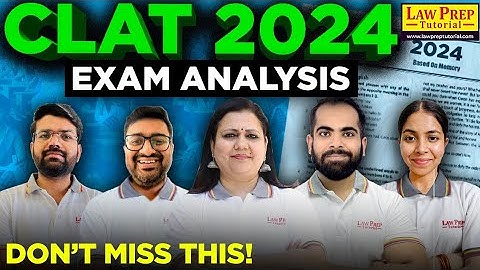 CLAT 2024 Complete Paper Analysis with In-Depth Solutions | CLAT Question Paper