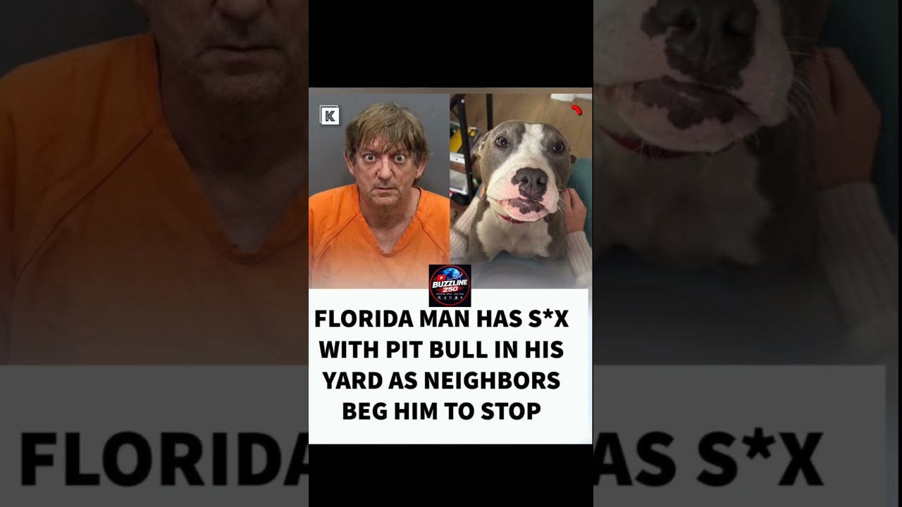 Florida Man Arrested After Shocking Incident in Yard Involving Pit Bull #CrimeNews #FloridaMan