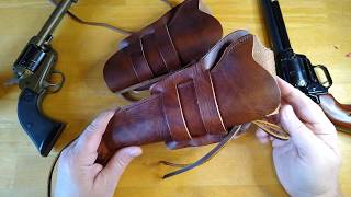 Ruger Wrangler and heritage rough Rider big Texas leather holsters These are quality American made